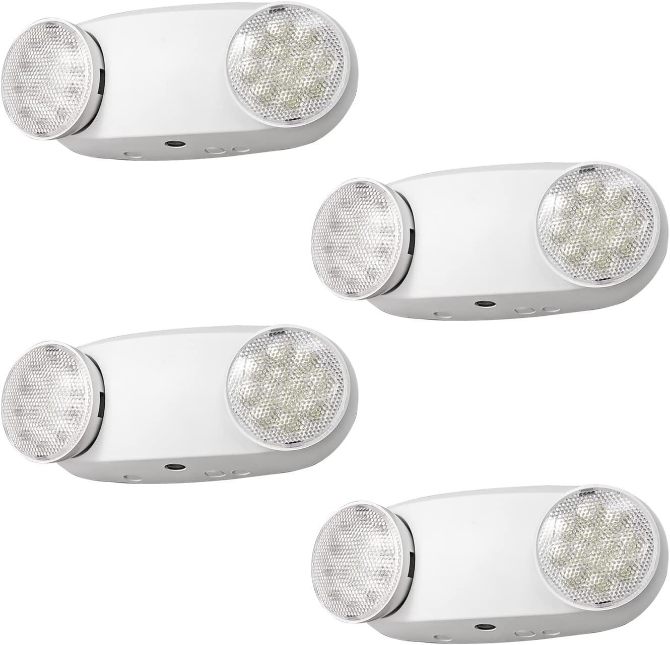 Adjustable LED Emergency Lights, Battery Backup