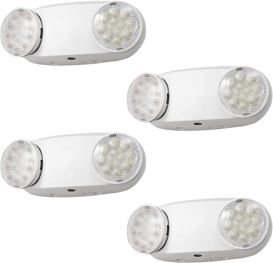 Adjustable LED Emergency Lights, Battery Backup