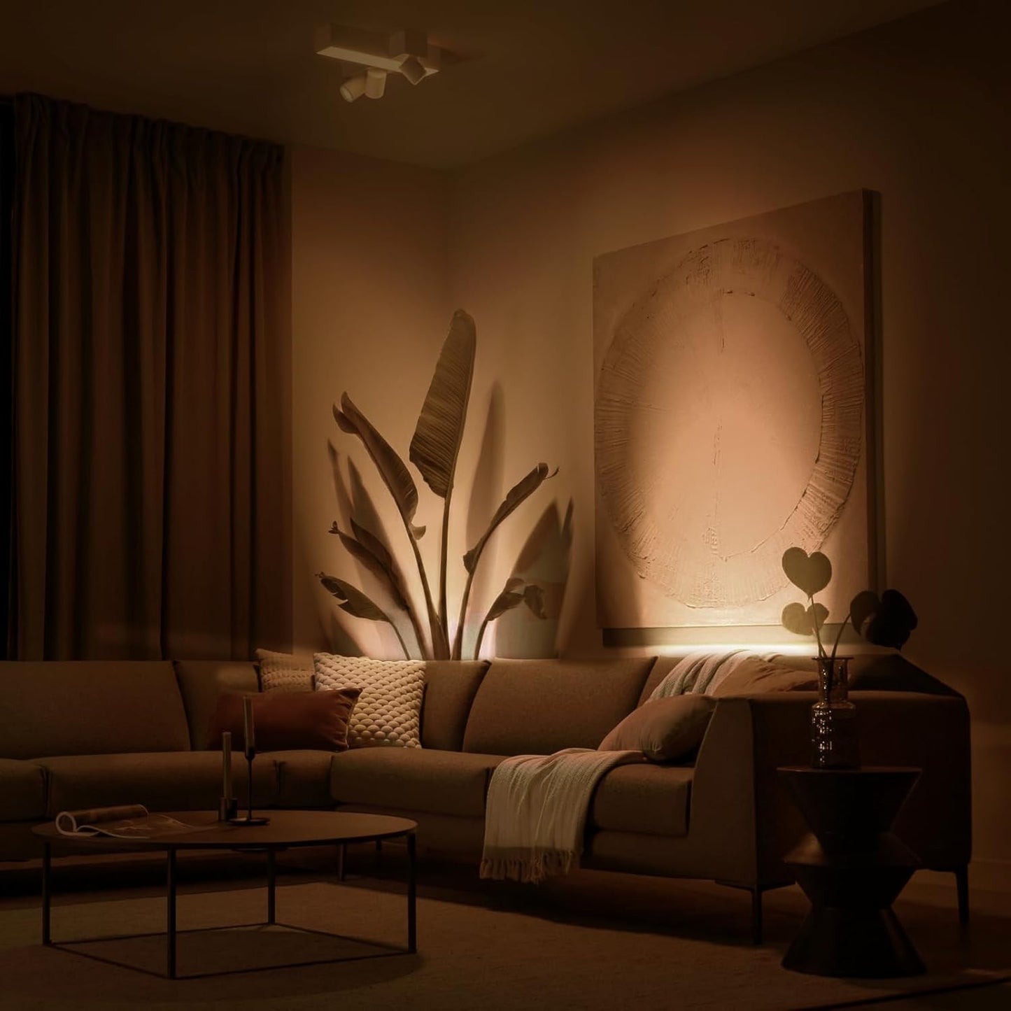 2-Pack Indoor Uplighting Spotlights
