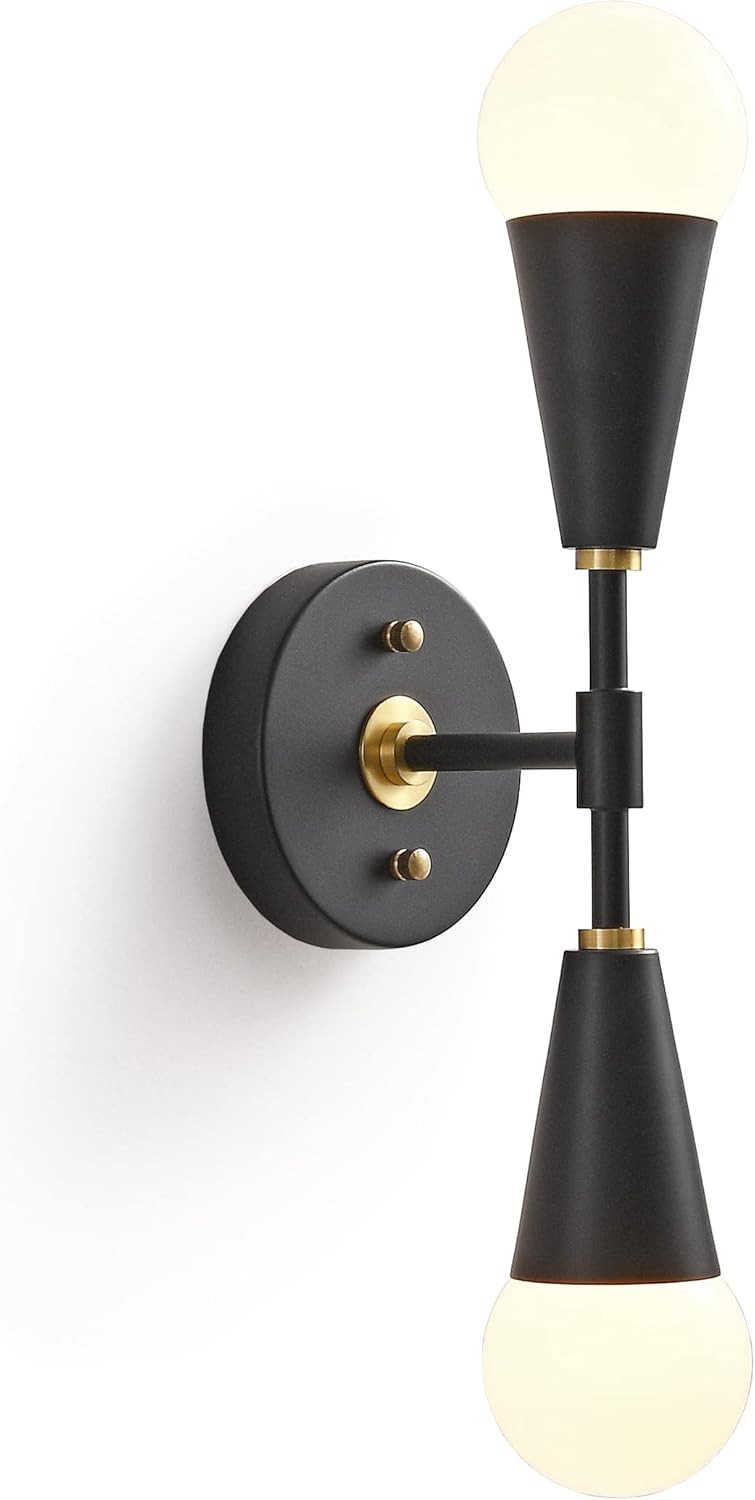 Mid-Century Modern Black Wall Sconce