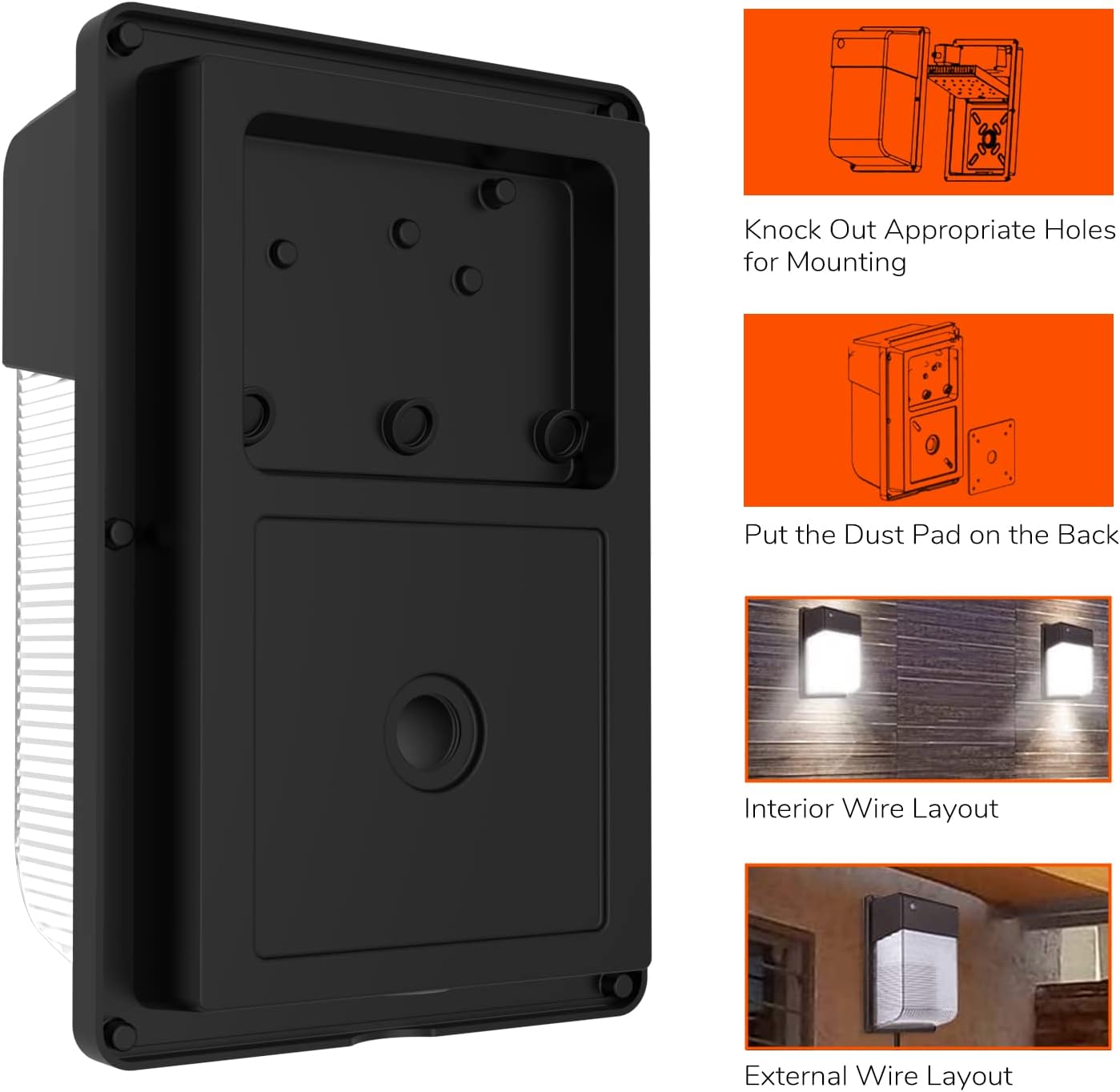 28W LED Wall Pack with Photocell