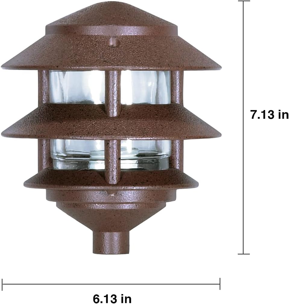 2 Louver Hood Outdoor Pathway Light