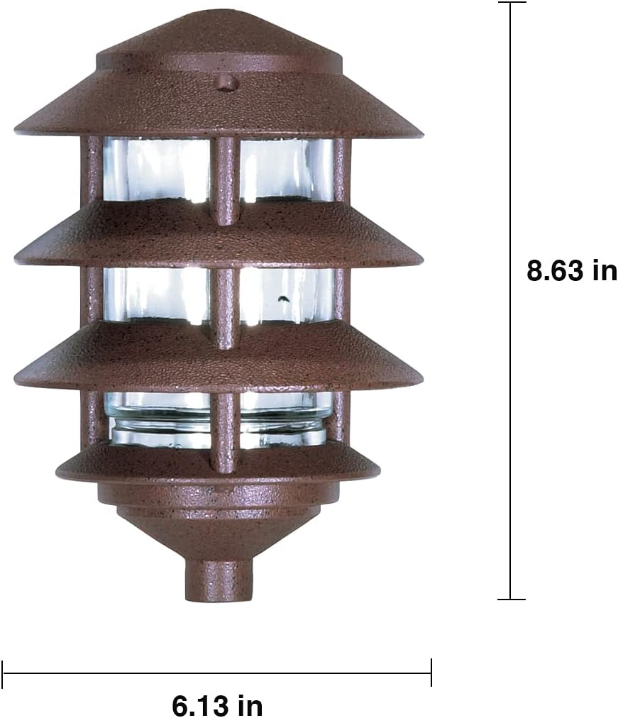 2 Louver Hood Outdoor Pathway Light