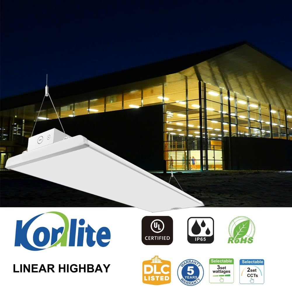 2FT LED Low Bay Light, 105W/90W/80W, 16,500LM
