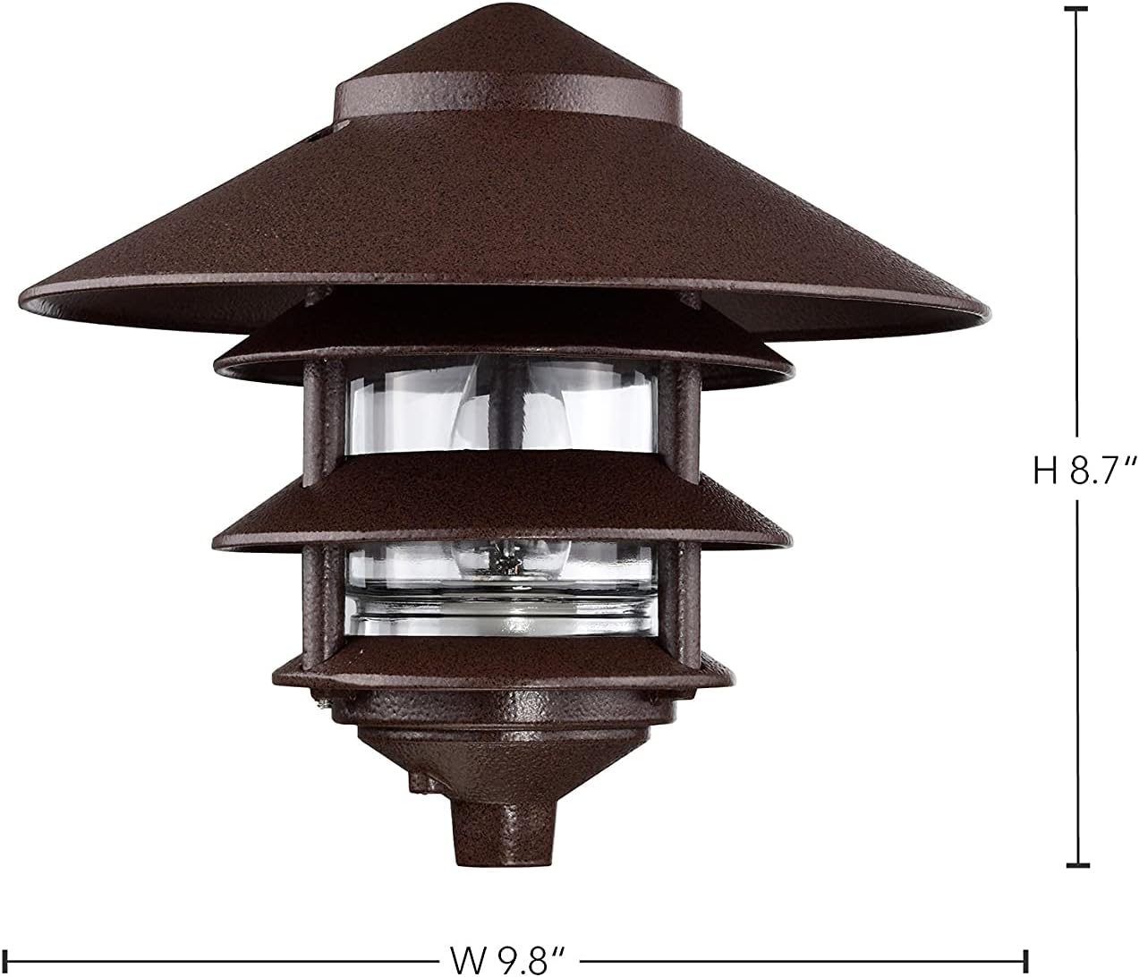 2 Louver Hood Outdoor Pathway Light