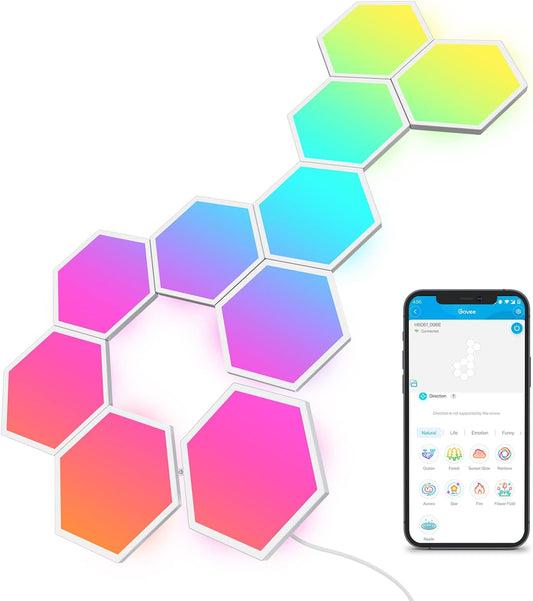 RGBIC Hexagon LED Wall Lights