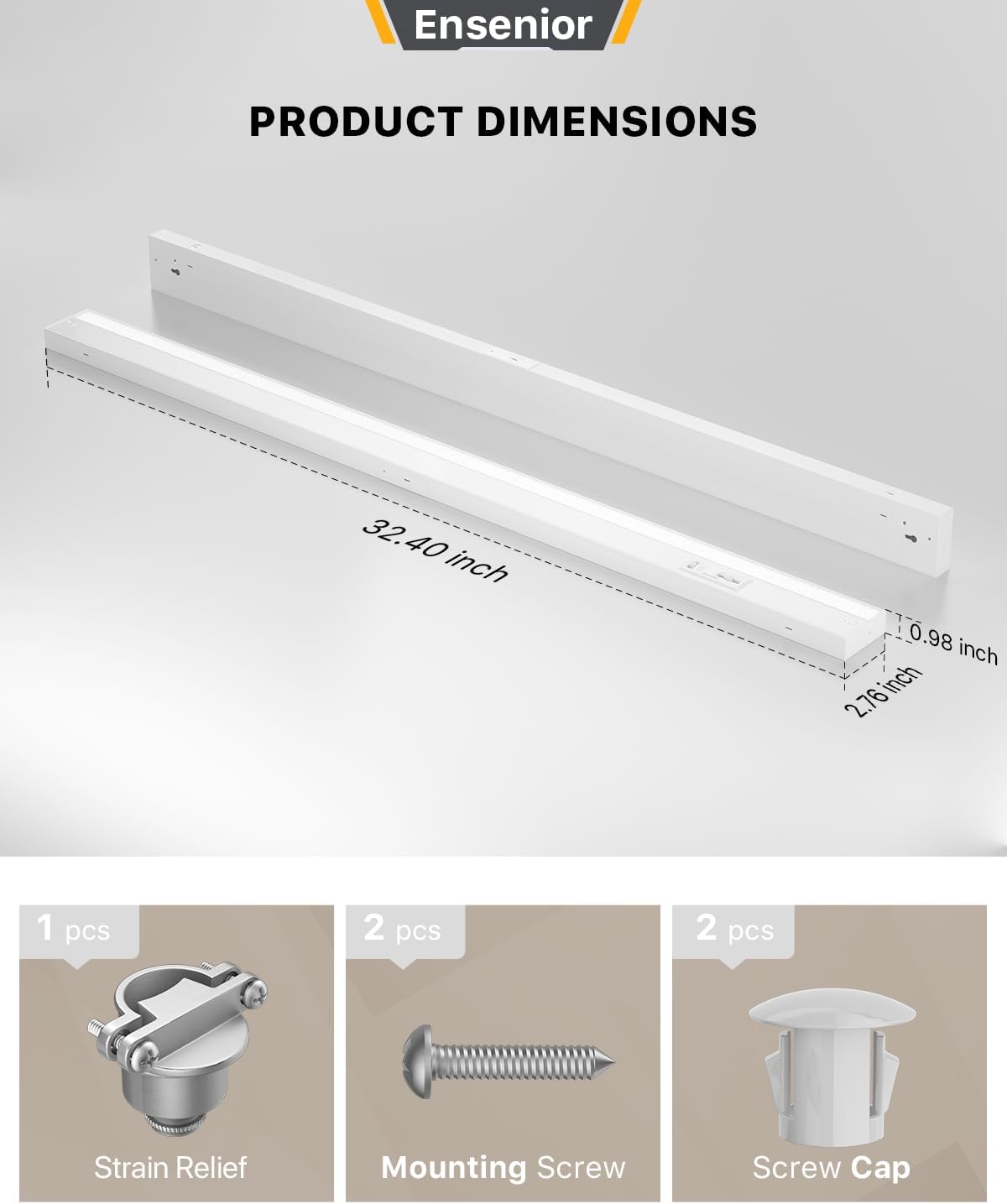 24-Inch Hardwired LED Under Cabinet Light