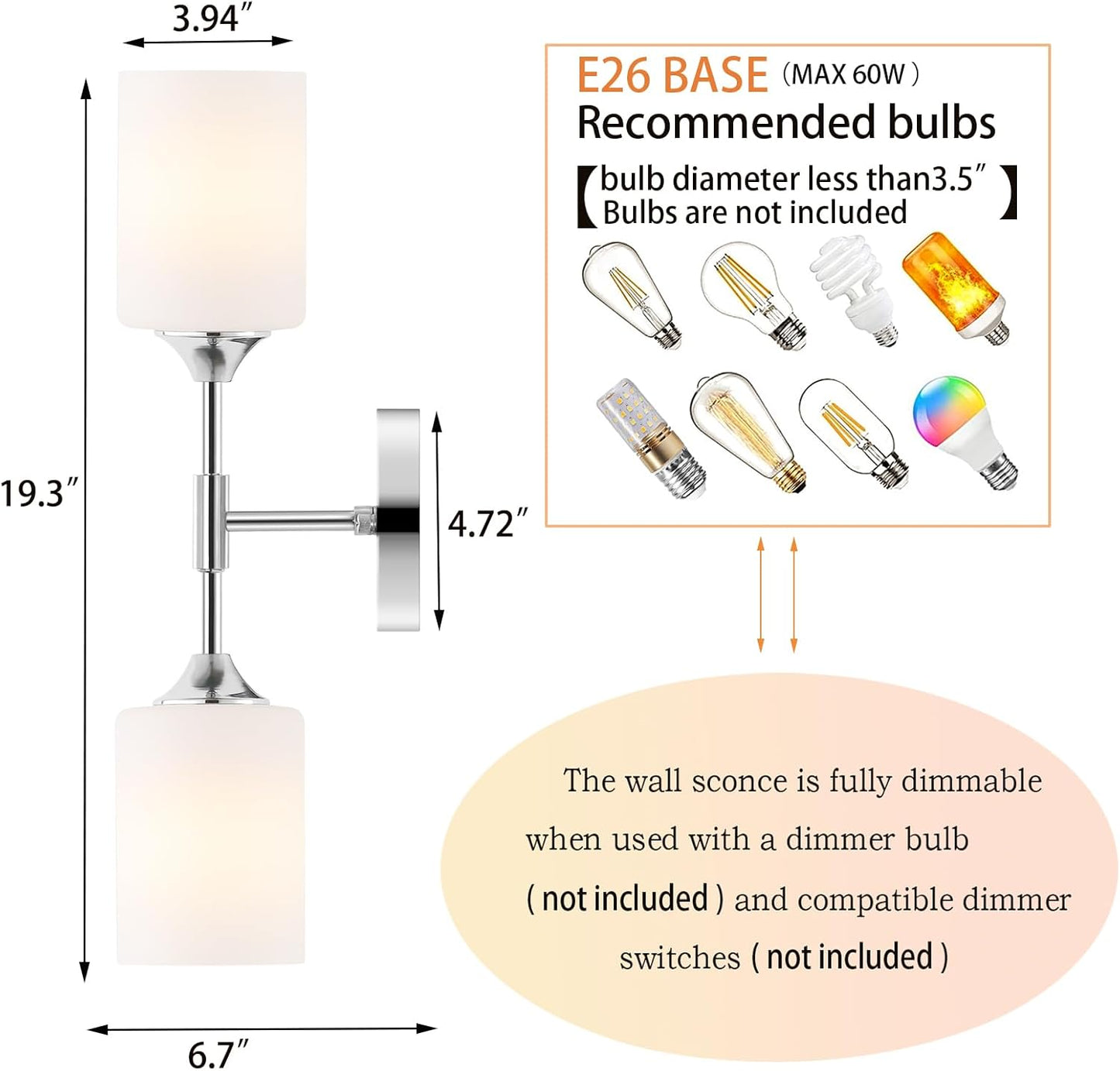Gold Globe Wall Sconce Light