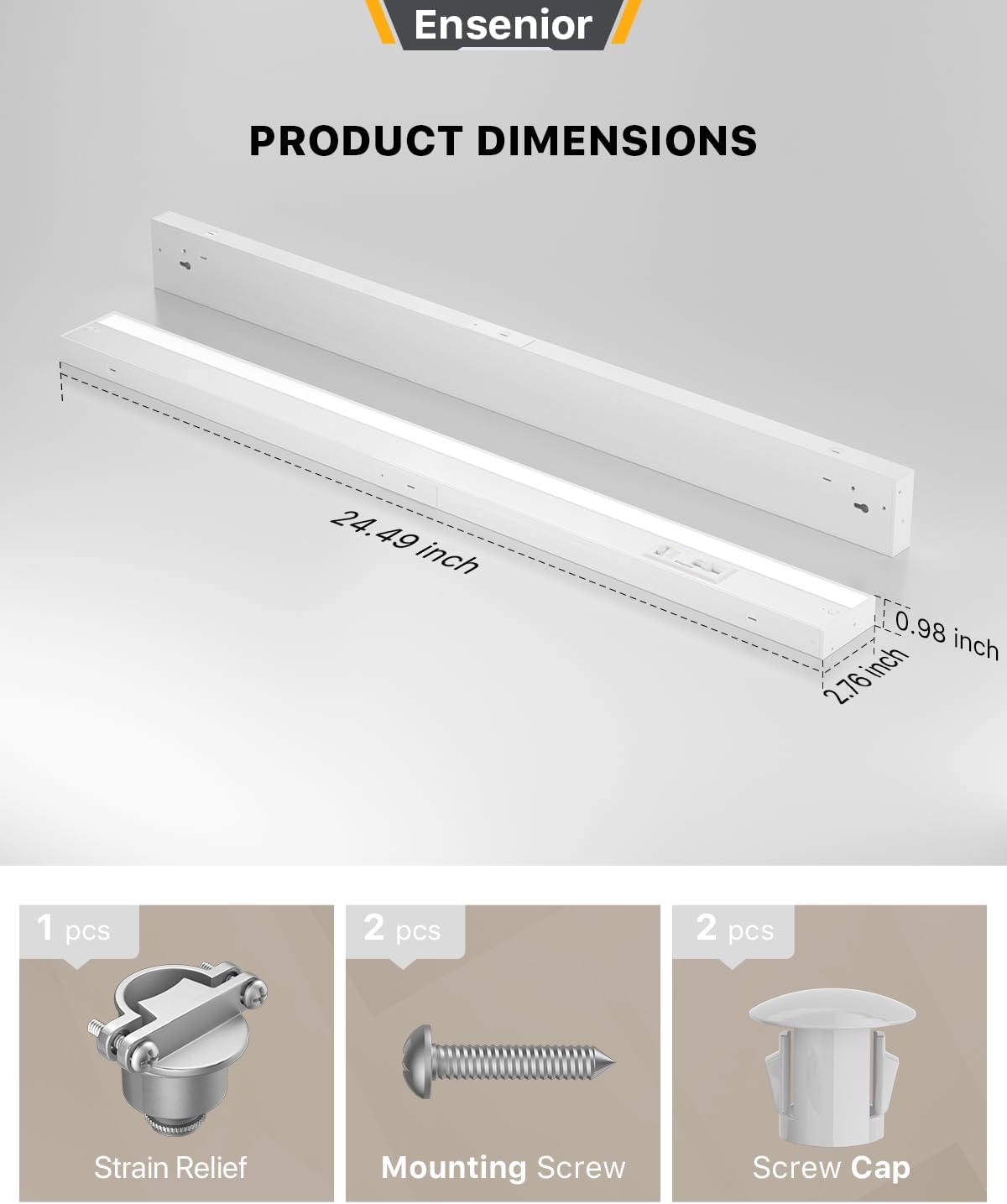 24-Inch Hardwired LED Under Cabinet Light
