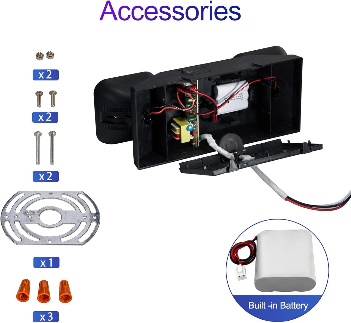 Commercial LED Emergency Lights with Battery Backup