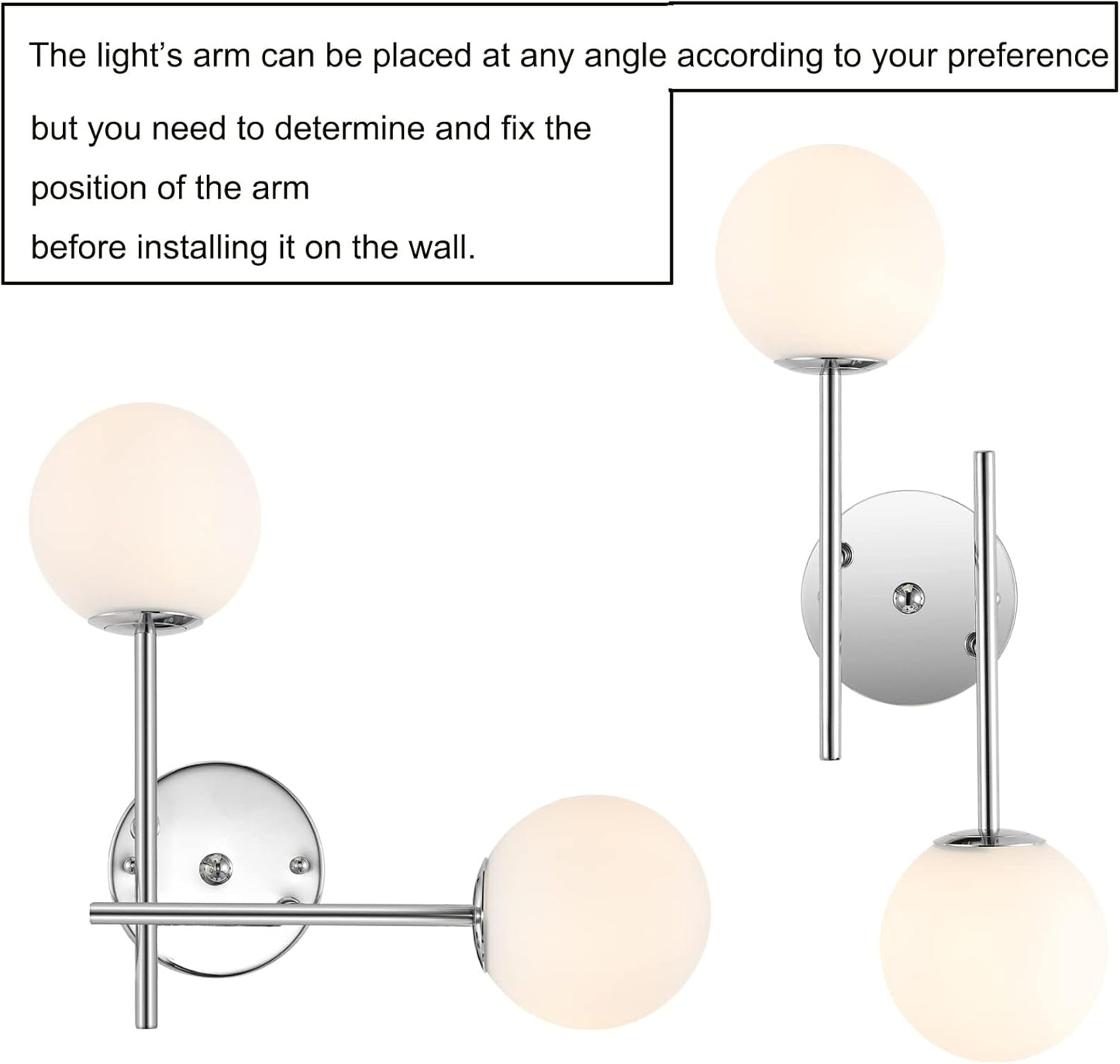 Gold Globe Wall Sconce Light