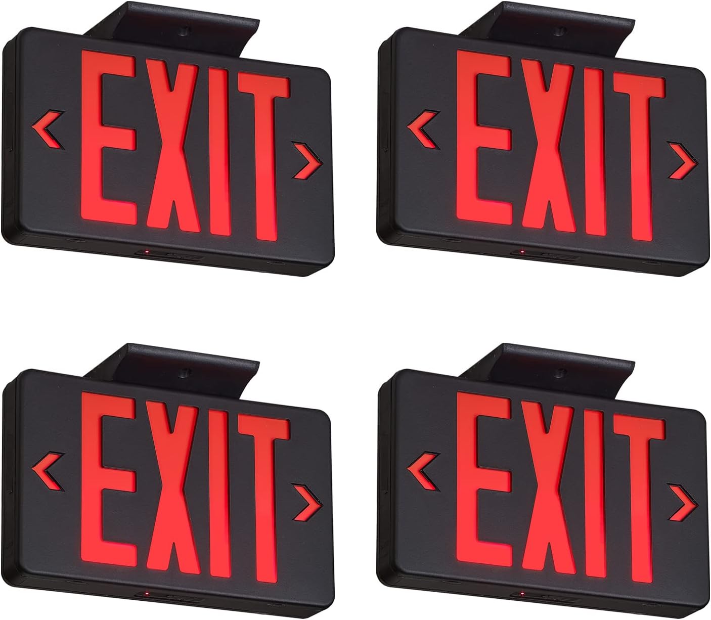 Red LED Exit Sign with Battery Backup