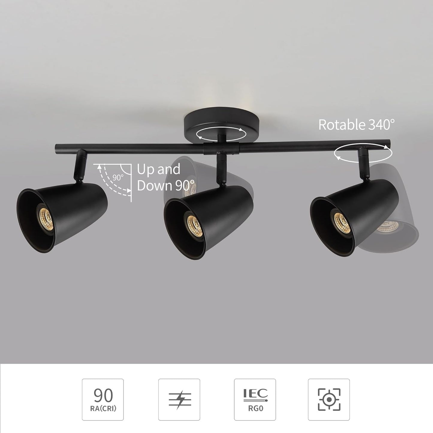 LED Adjustable Hardwired Track Light Head