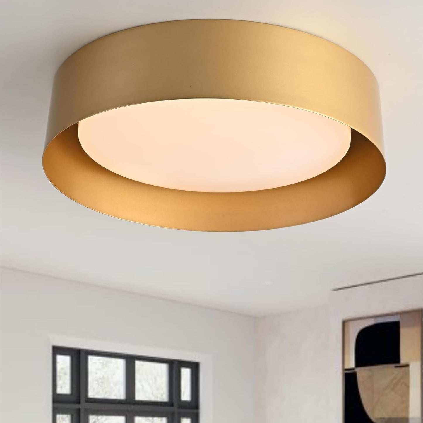 Black Gold LED Ceiling Light