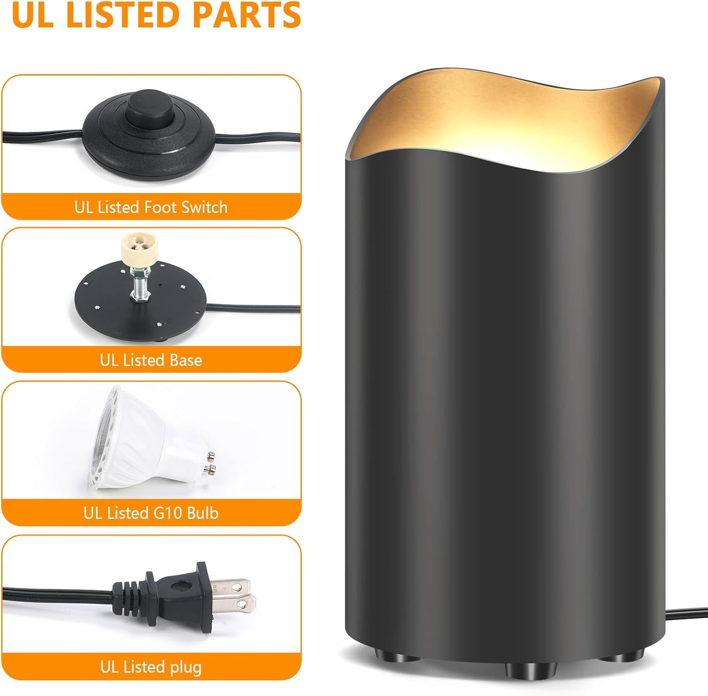 2-Pack Indoor Uplighting Spotlights