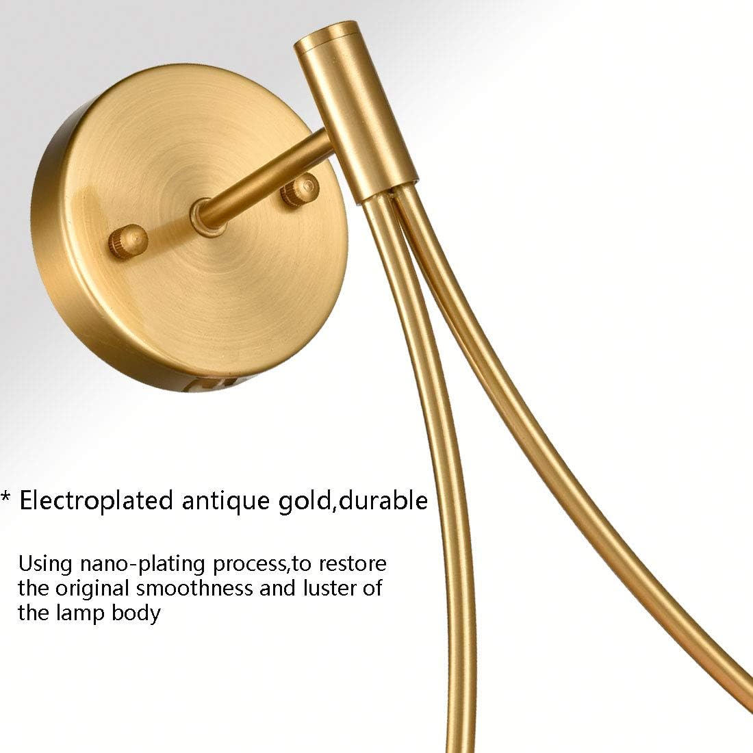 Mid-Century Brass Globe Wall Sconce