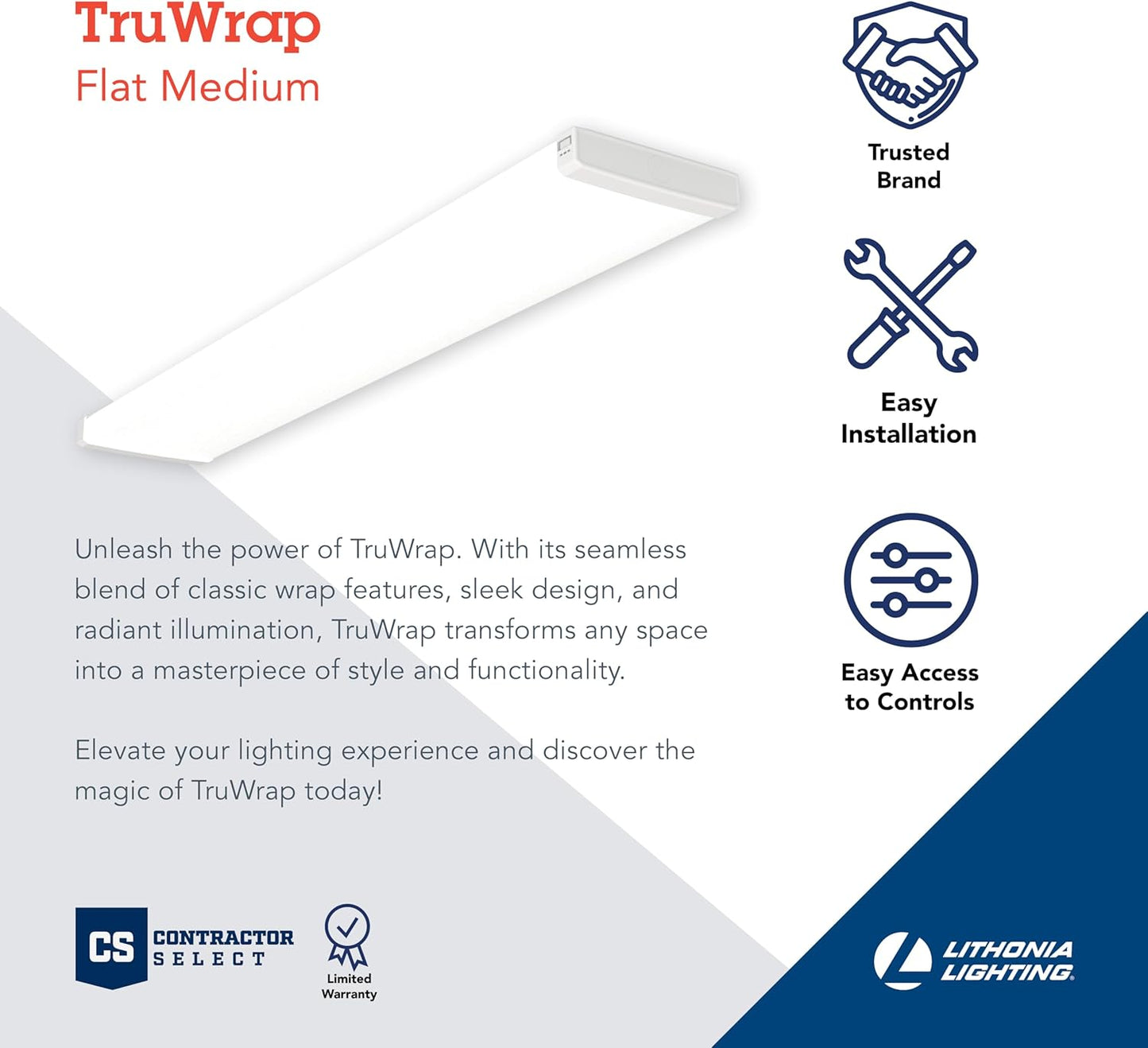 LED Ceiling Light, 4000-6000LM, Adjustable CCT