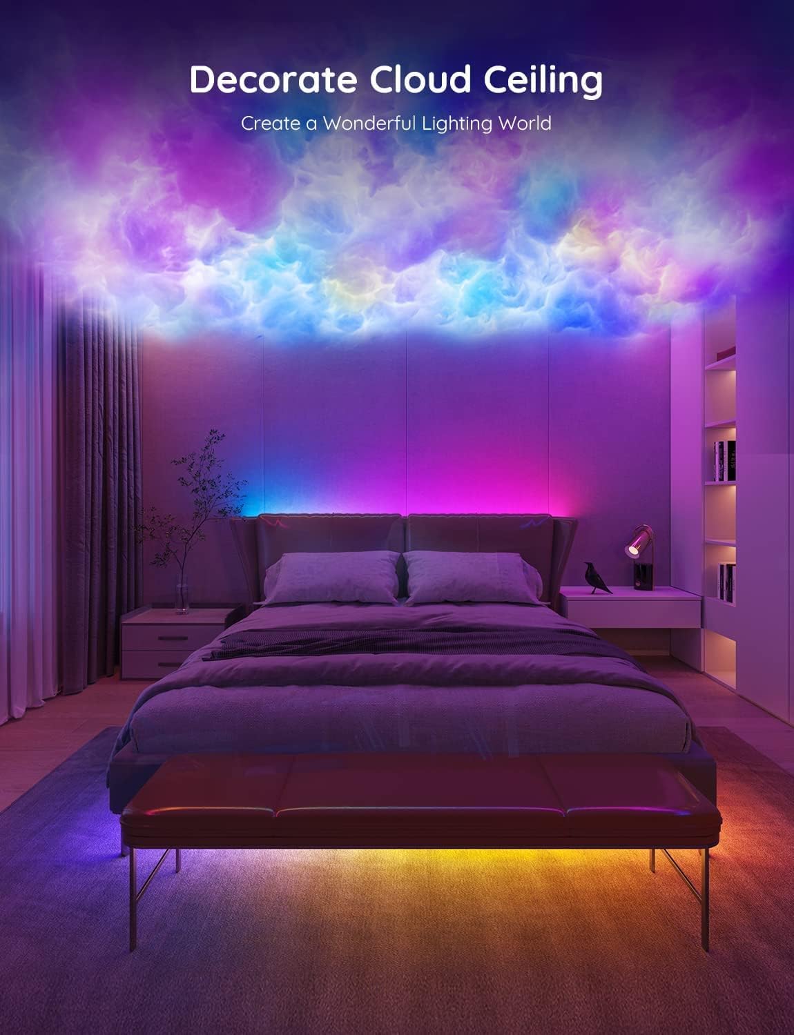 100ft RGBIC Smart LED Strip Lights