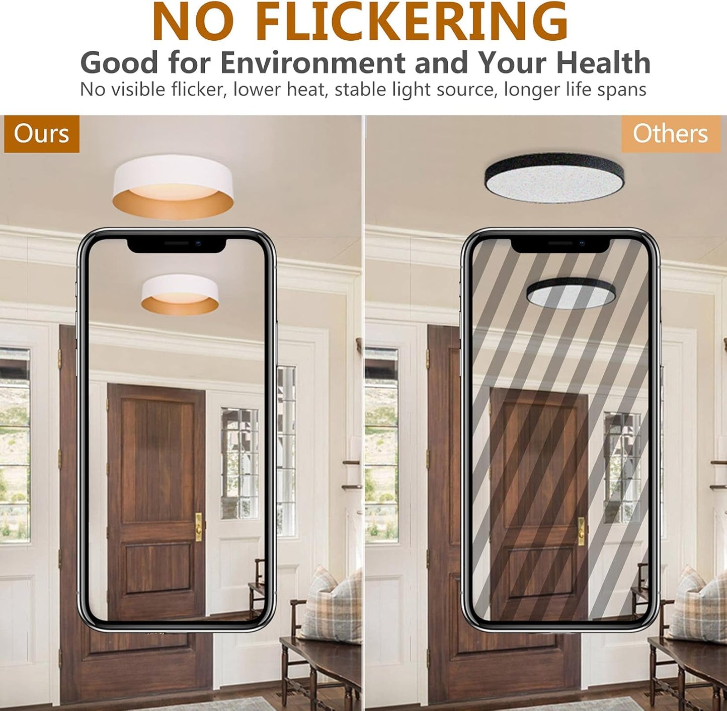 Black Gold LED Ceiling Light
