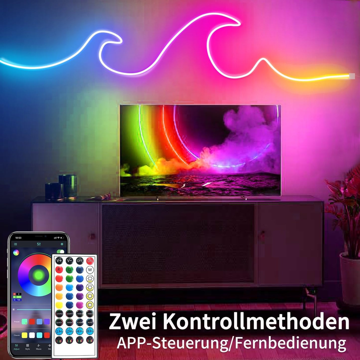 50ft RGB Waterproof Neon Lights