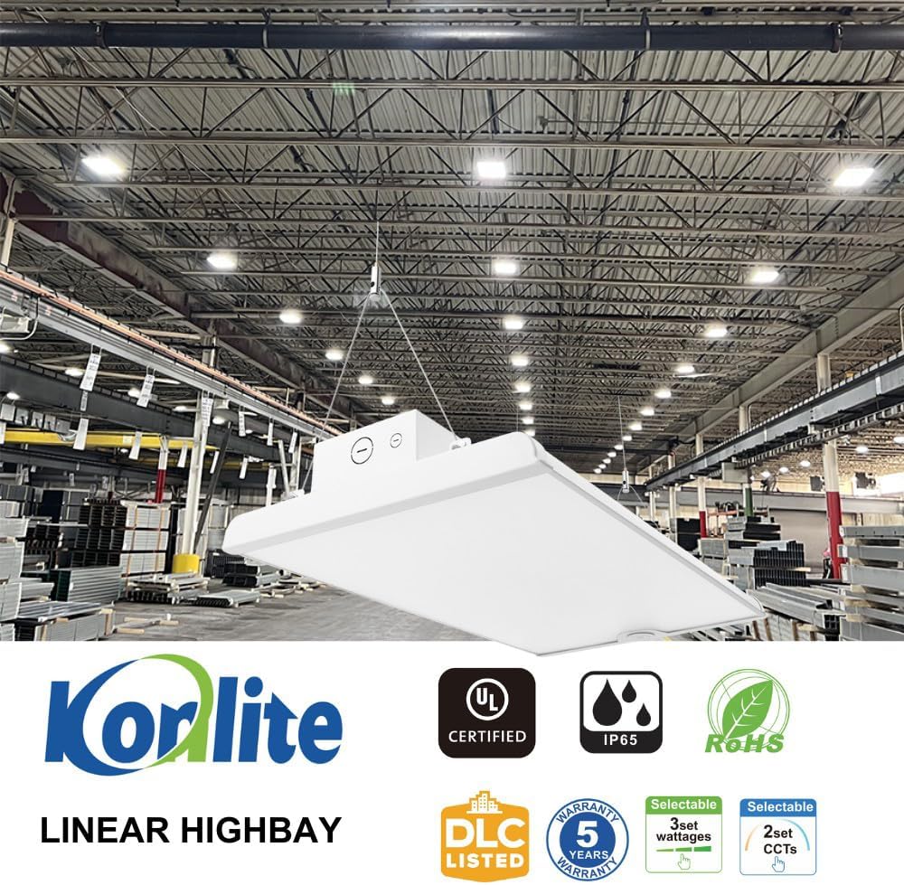 2FT LED Low Bay Light, 105W/90W/80W, 16,500LM