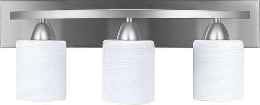 Bai Source 3 ‎Brushed Nickel Bathroom Vanity Light Fixture