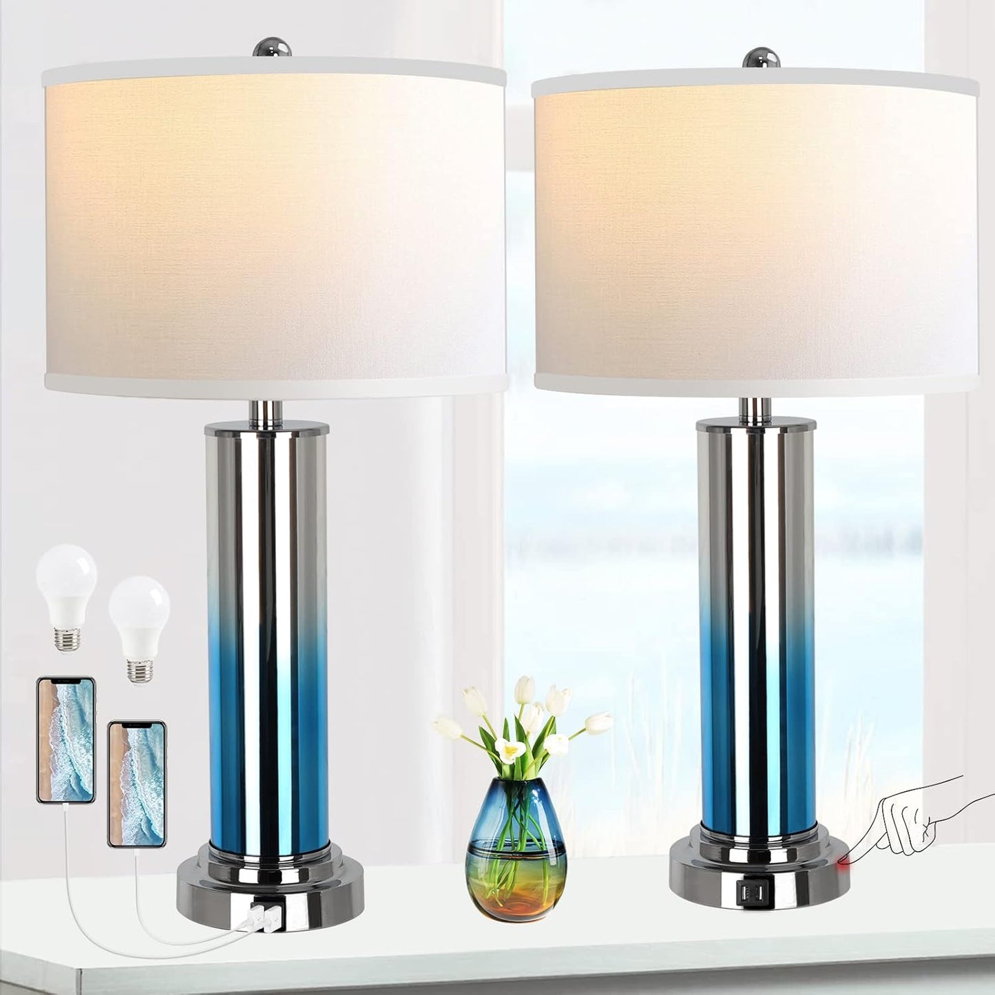 Bai Source Contemporary-Bedside-Dimmable-Bedroom