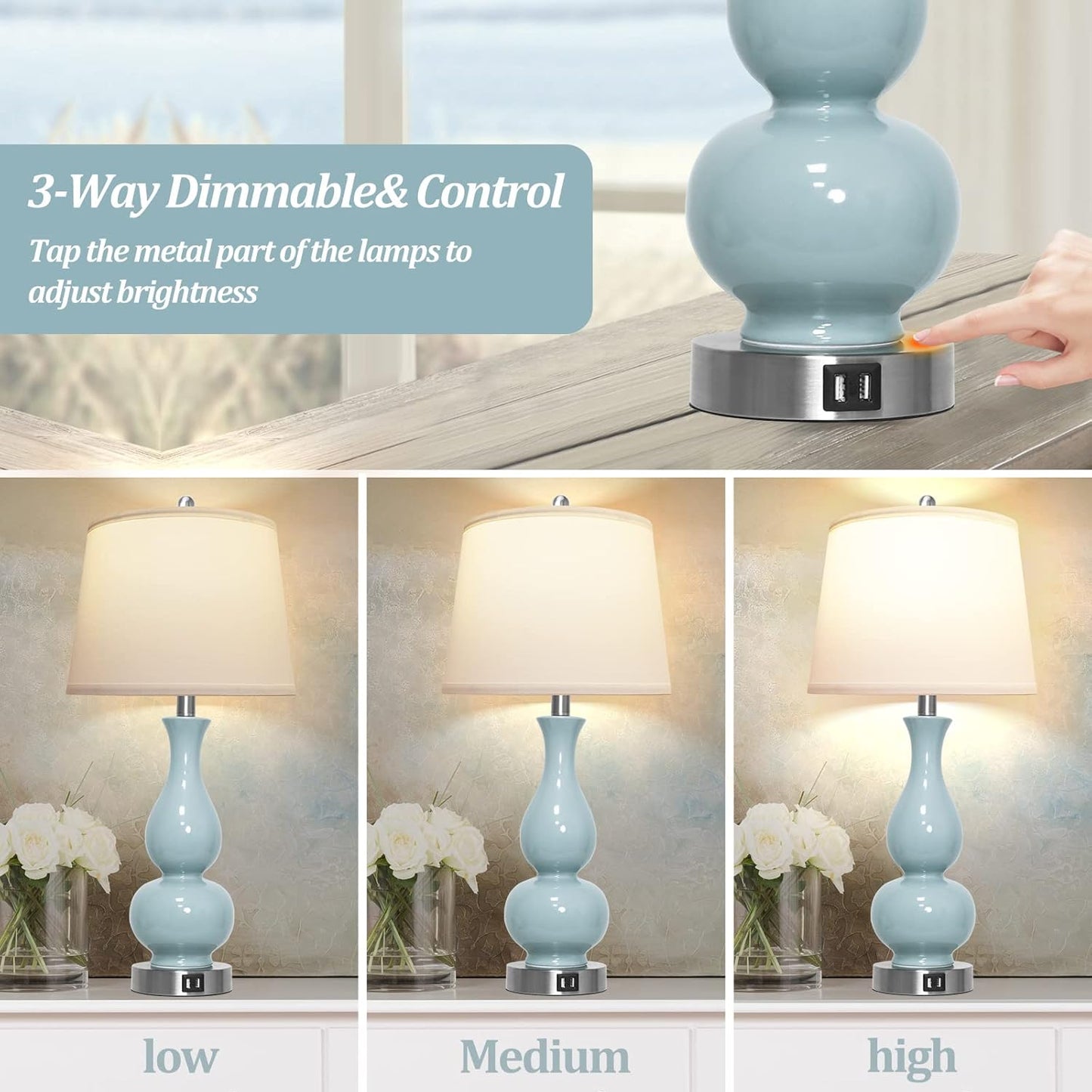 Bai Source Ceramic-Bedside-Charging-Bedroom