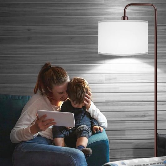 Bai Source LED Floor Lamp for Living Room, 3 Color Temperature, with Foot Switch, 9W Bulb Included