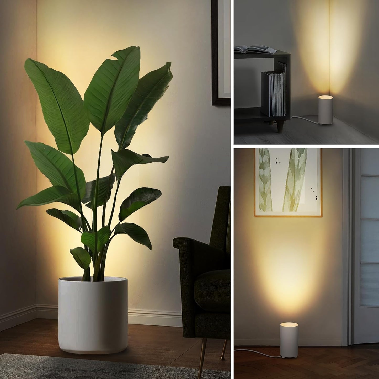 2-Pack Indoor Uplighting Spotlights