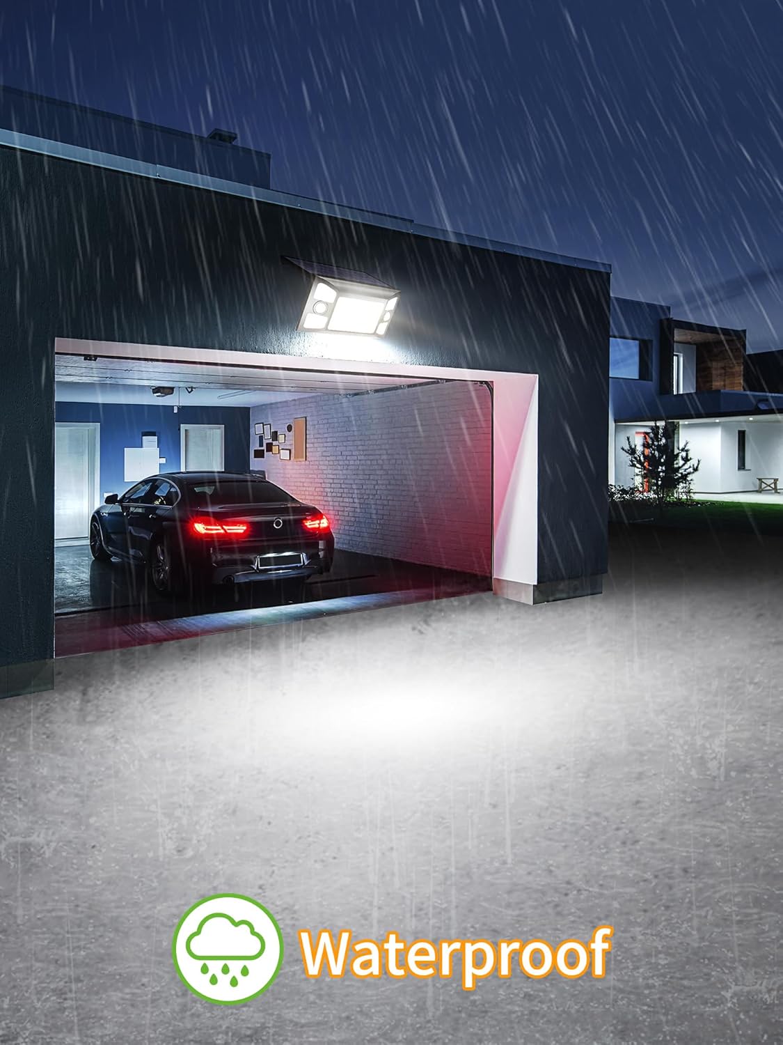 Solar-Powered Motion Security Light