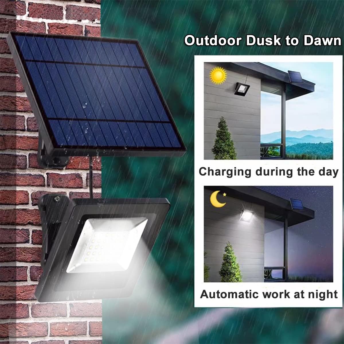 Solar-Powered Adjustable Security Light