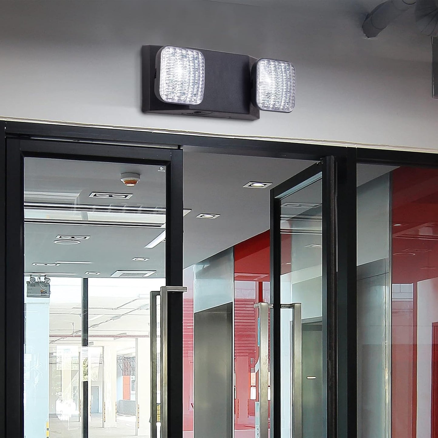 Commercial LED Emergency Lights with Battery Backup