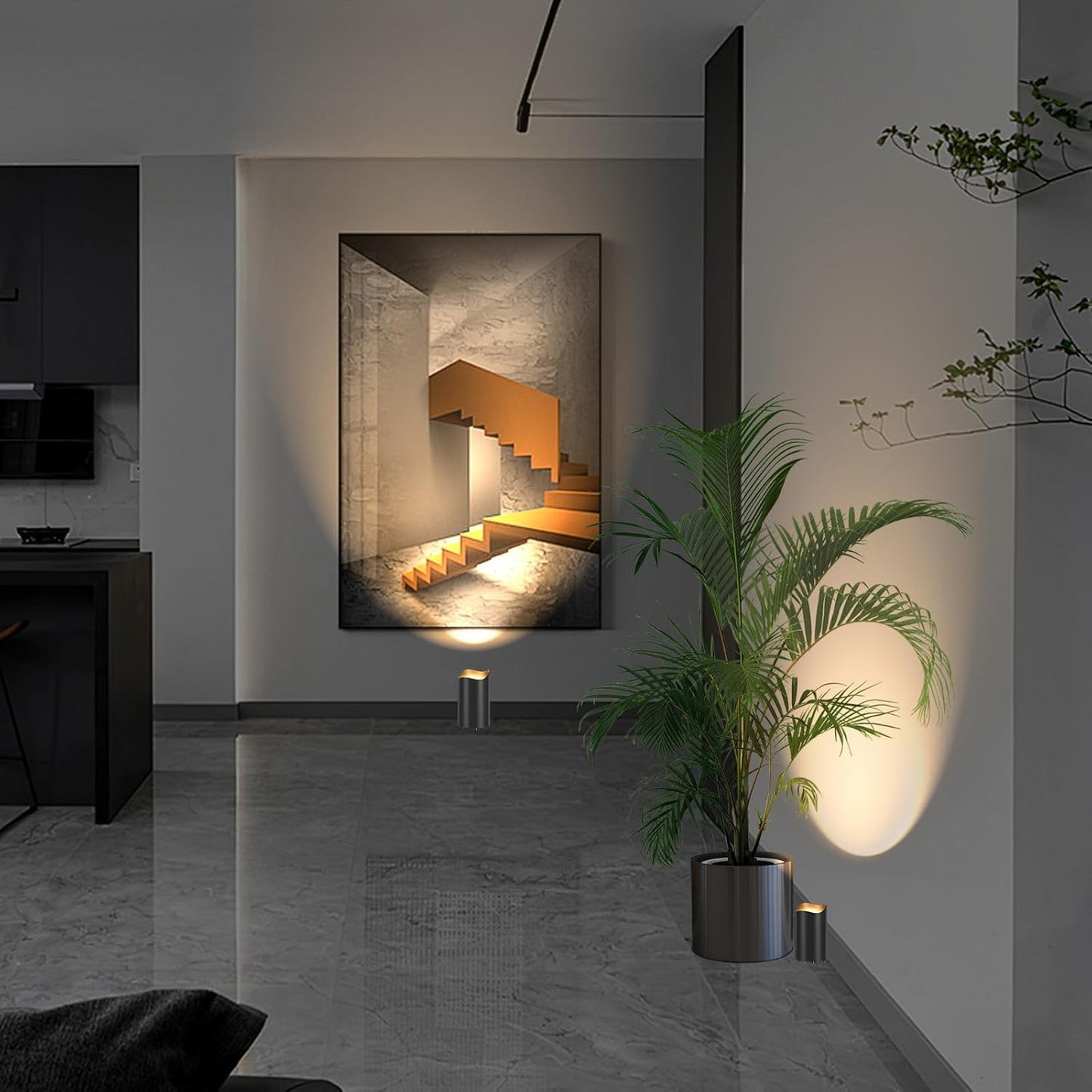 2-Pack Indoor Uplighting Spotlights