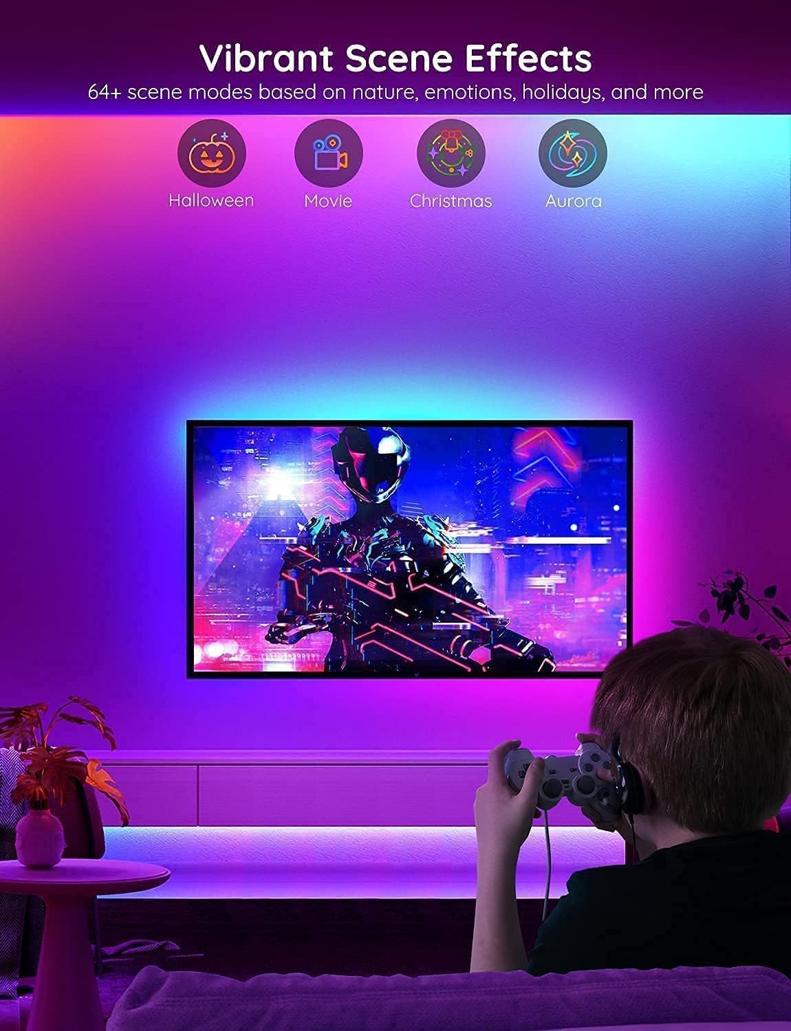 100ft RGBIC Smart LED Strip Lights