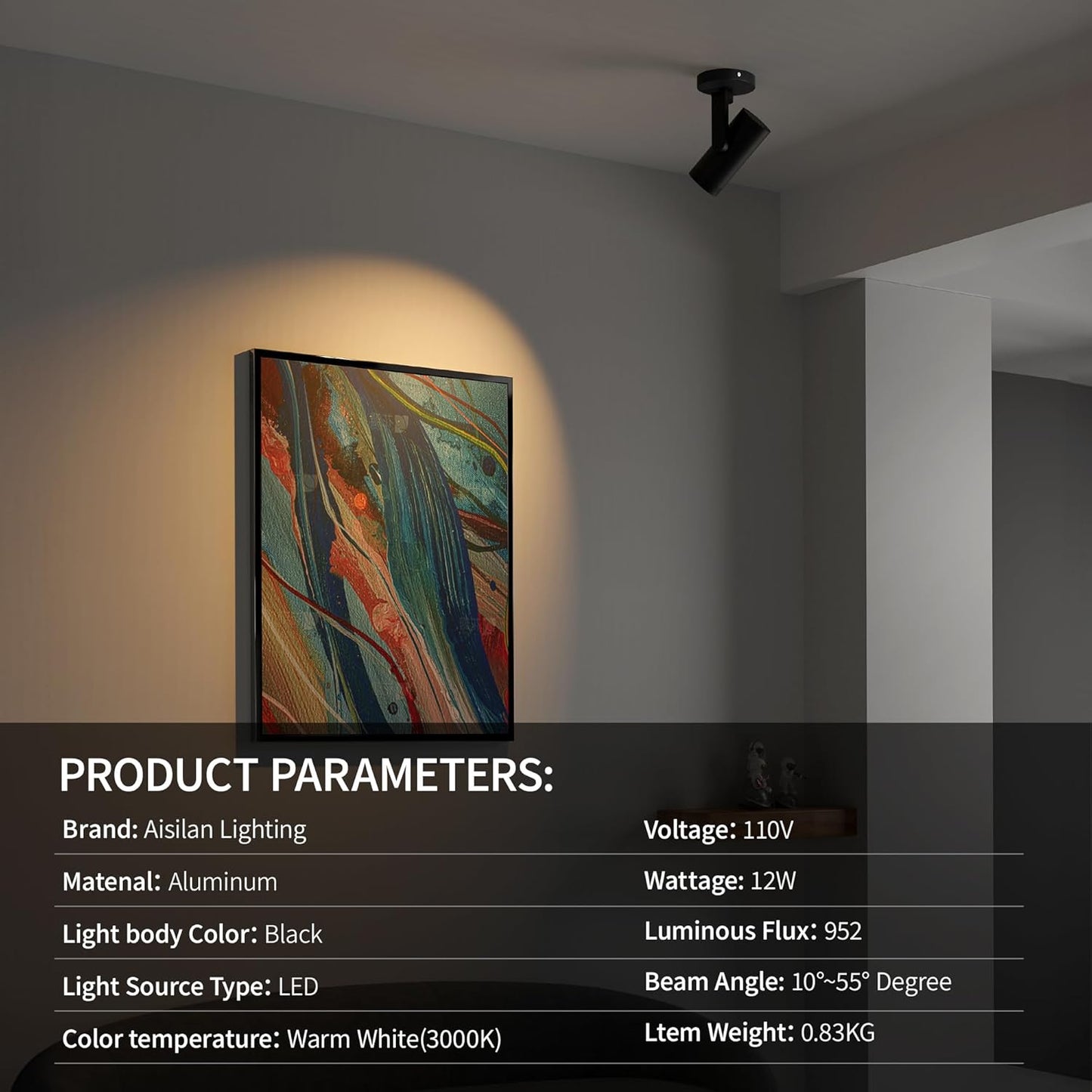 Zoomable Dimmable LED Ceiling Spotlight