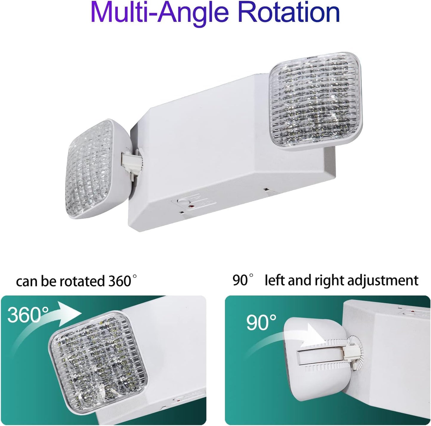 Commercial LED Emergency Lights with Battery Backup