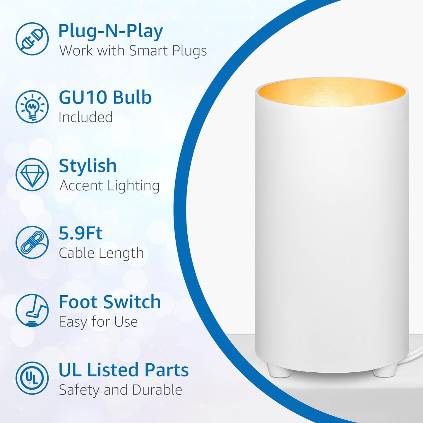 2-Pack Indoor Uplighting Spotlights
