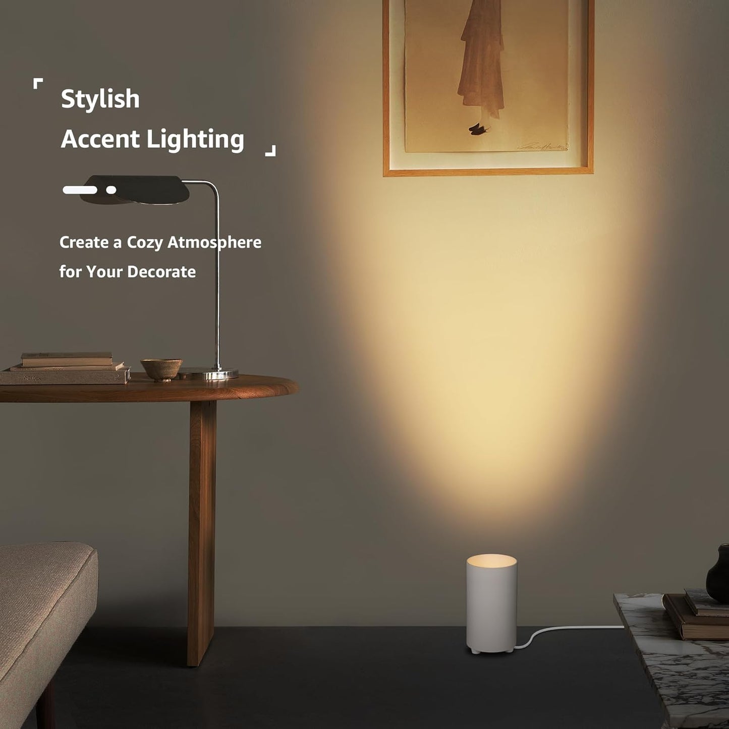 2-Pack Indoor Uplighting Spotlights