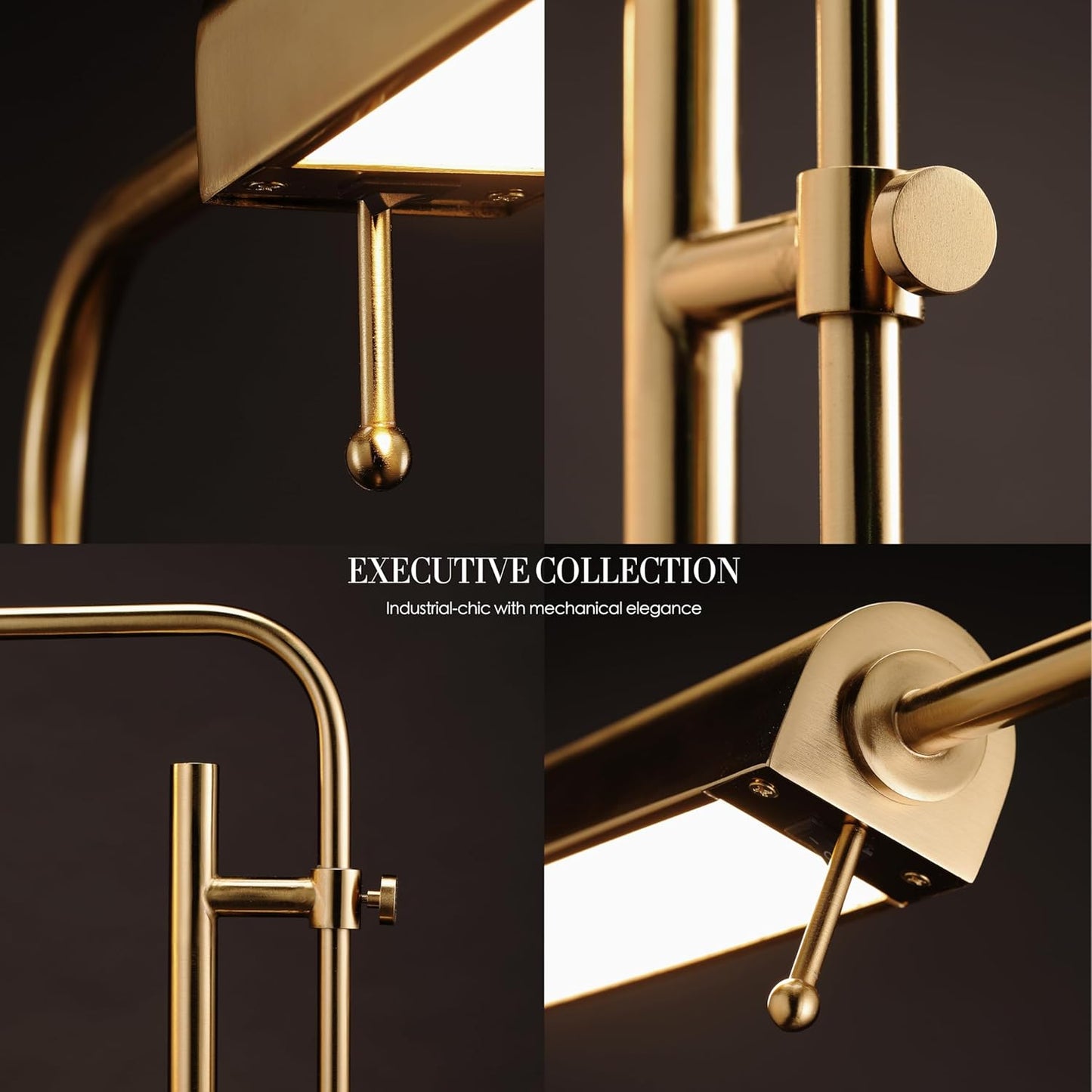 Adjustable Brass Pharmacy Floor Lamp