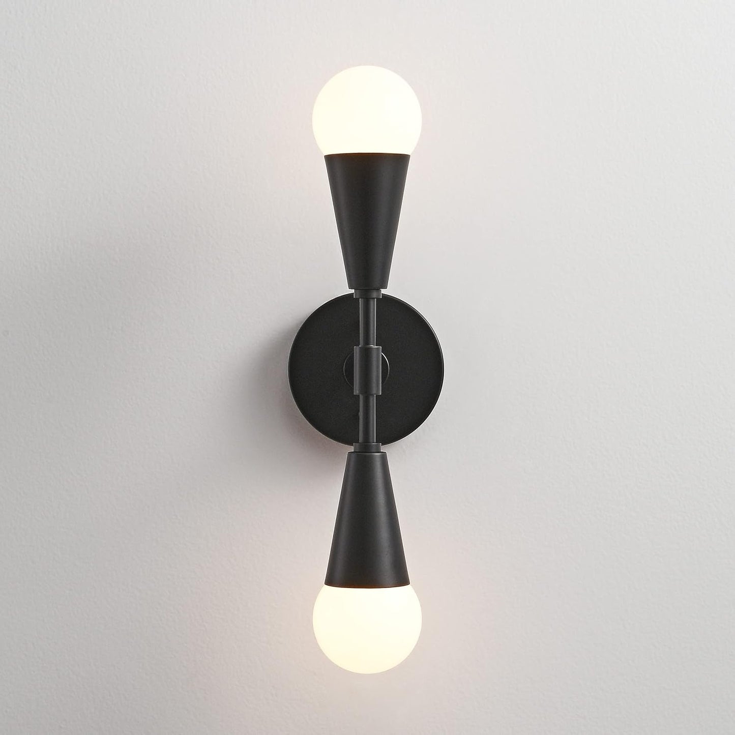 Mid-Century Modern Black Wall Sconce