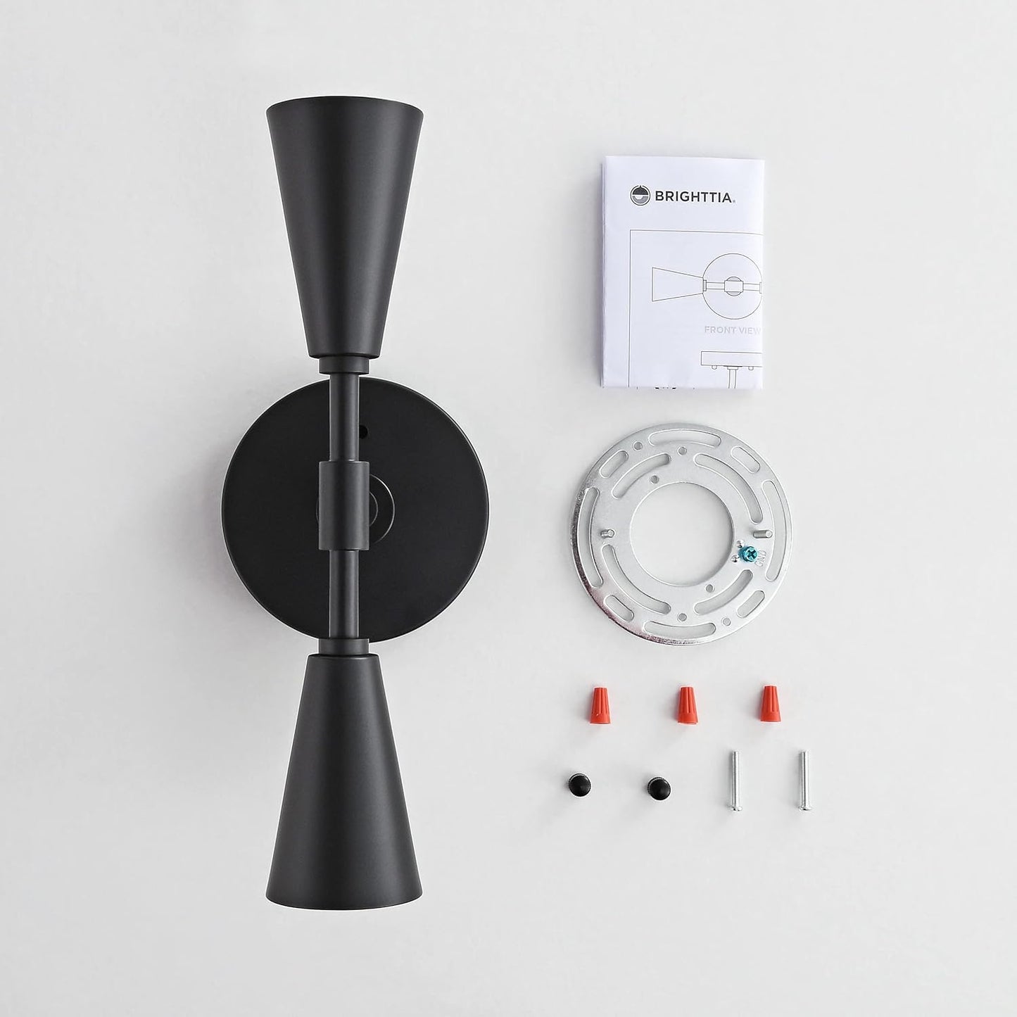 Mid-Century Modern Black Wall Sconce