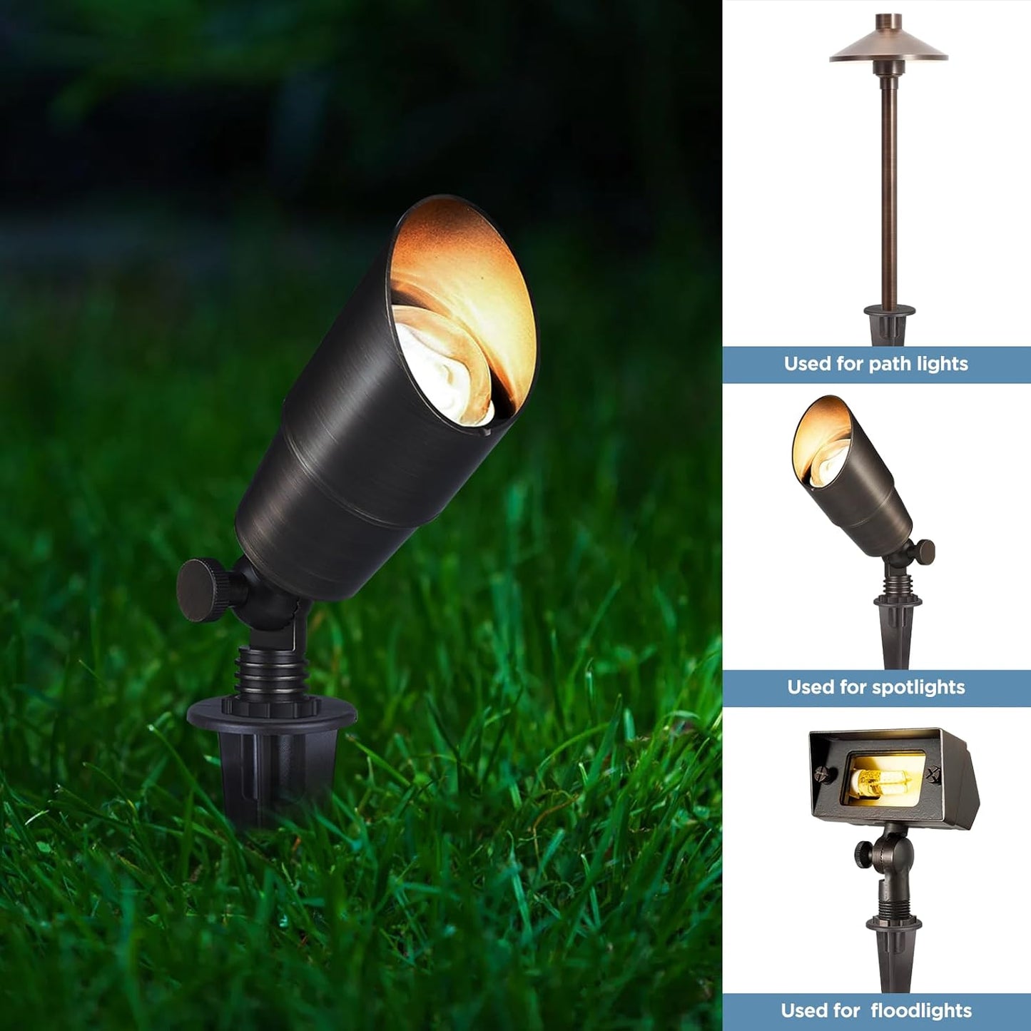Ground Spikes for Landscape Lights (2-Pack)