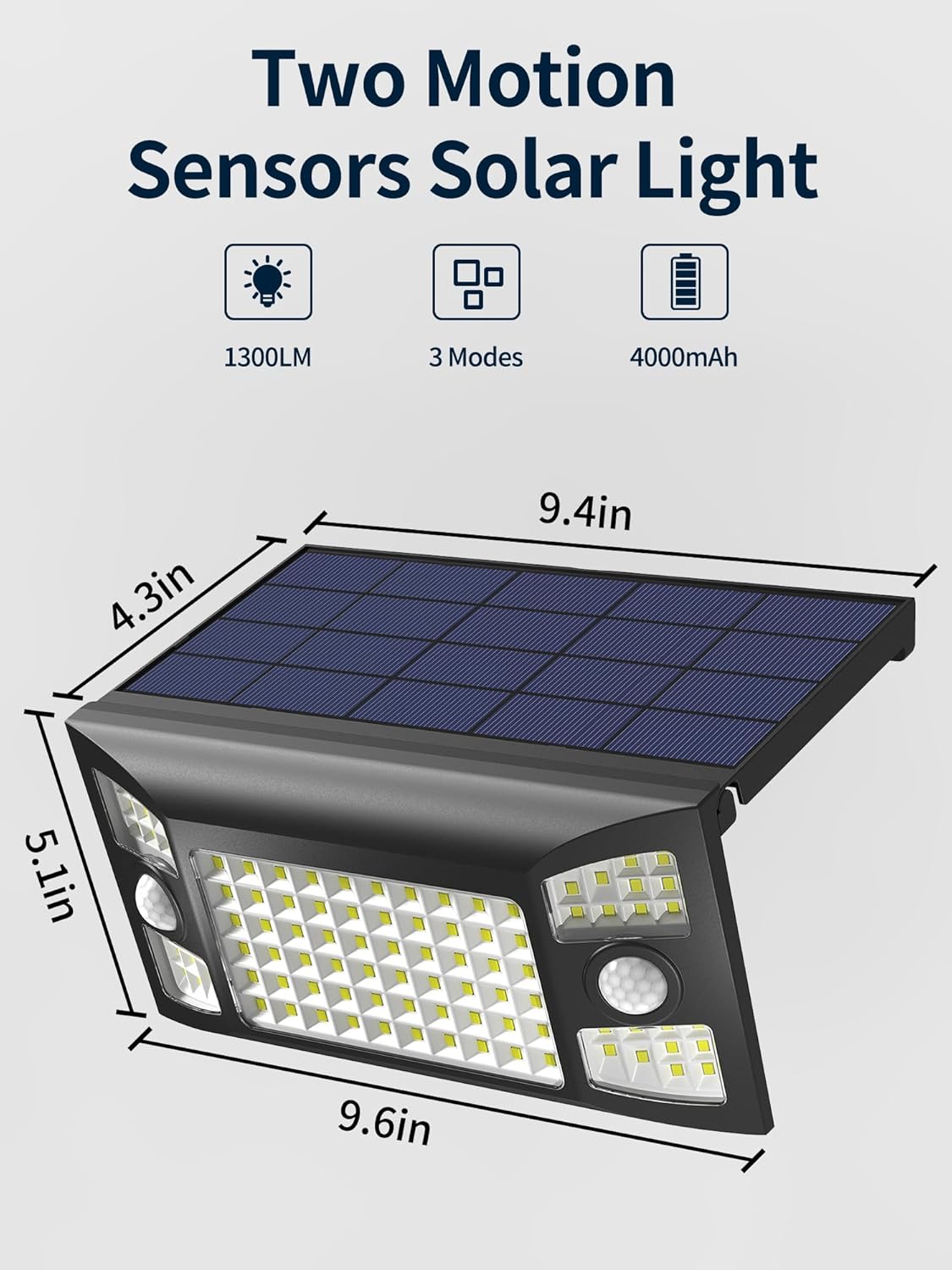 Solar-Powered Motion Security Light