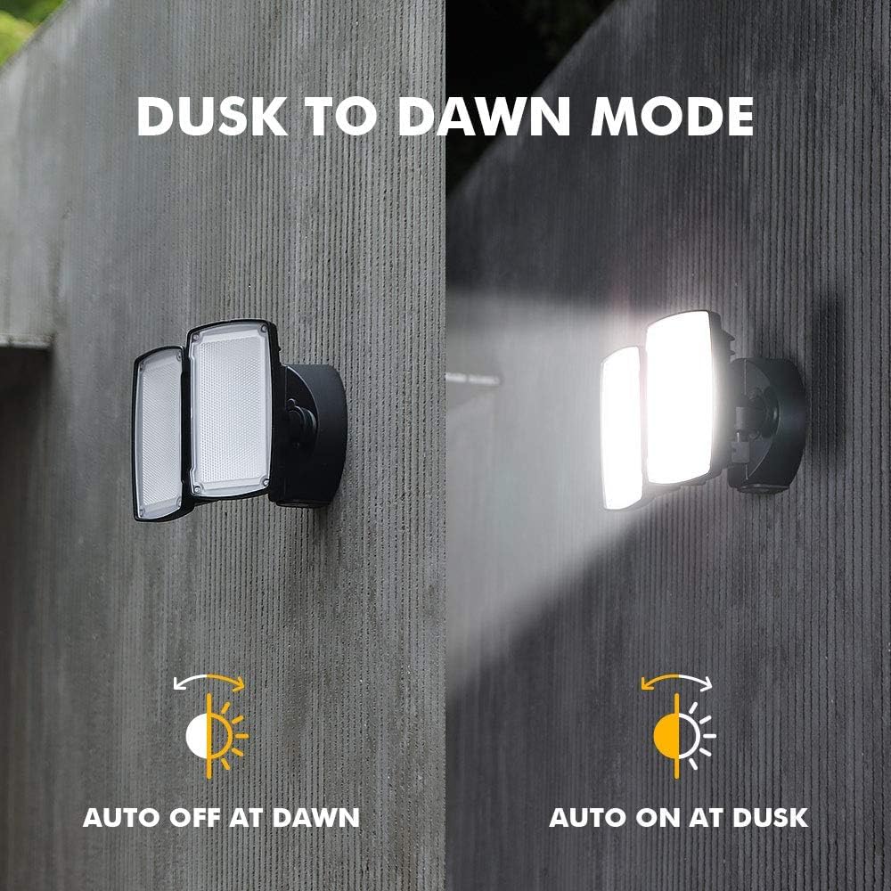 32W LED Dusk-to-Dawn Floodlight