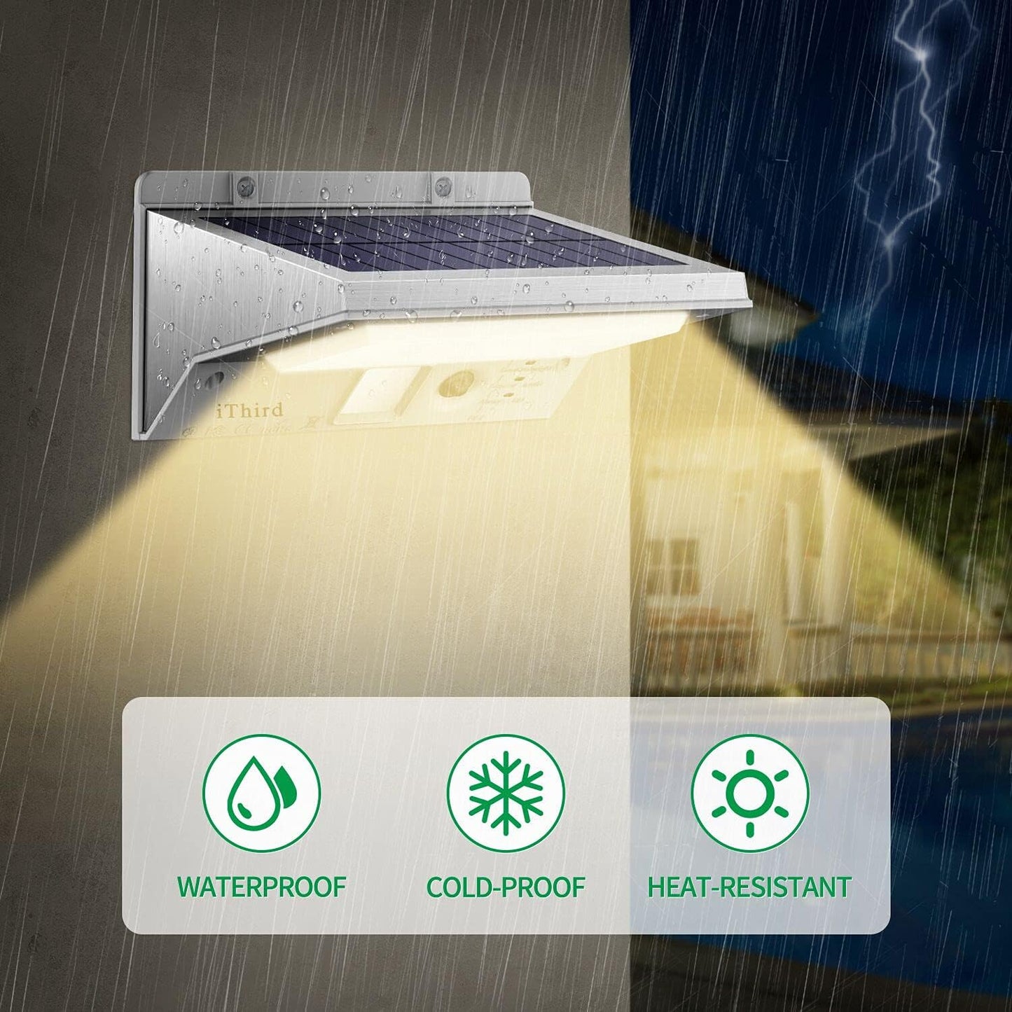Solar Stainless Steel Motion Light