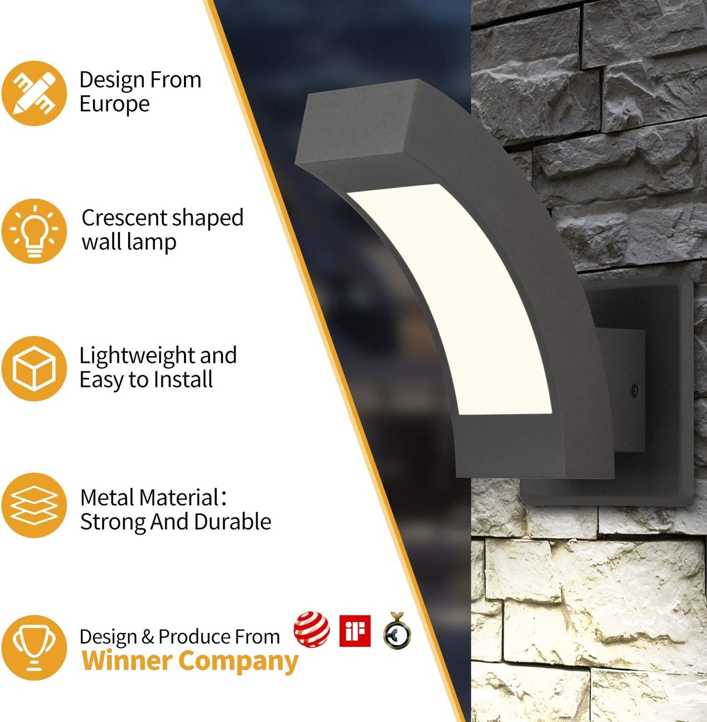 Modern LED Outdoor Wall Sconce
