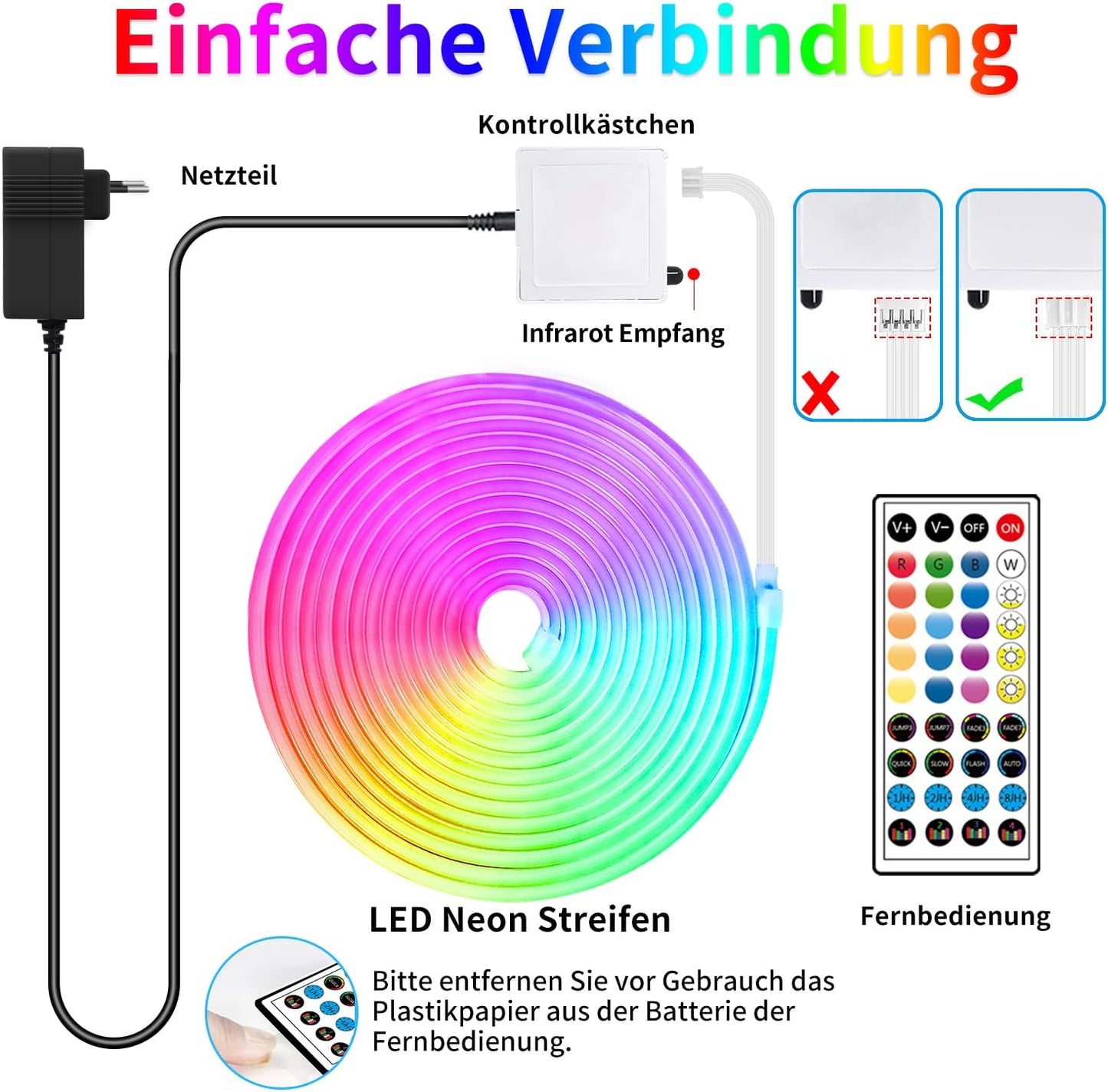 50ft RGB Waterproof Neon Lights