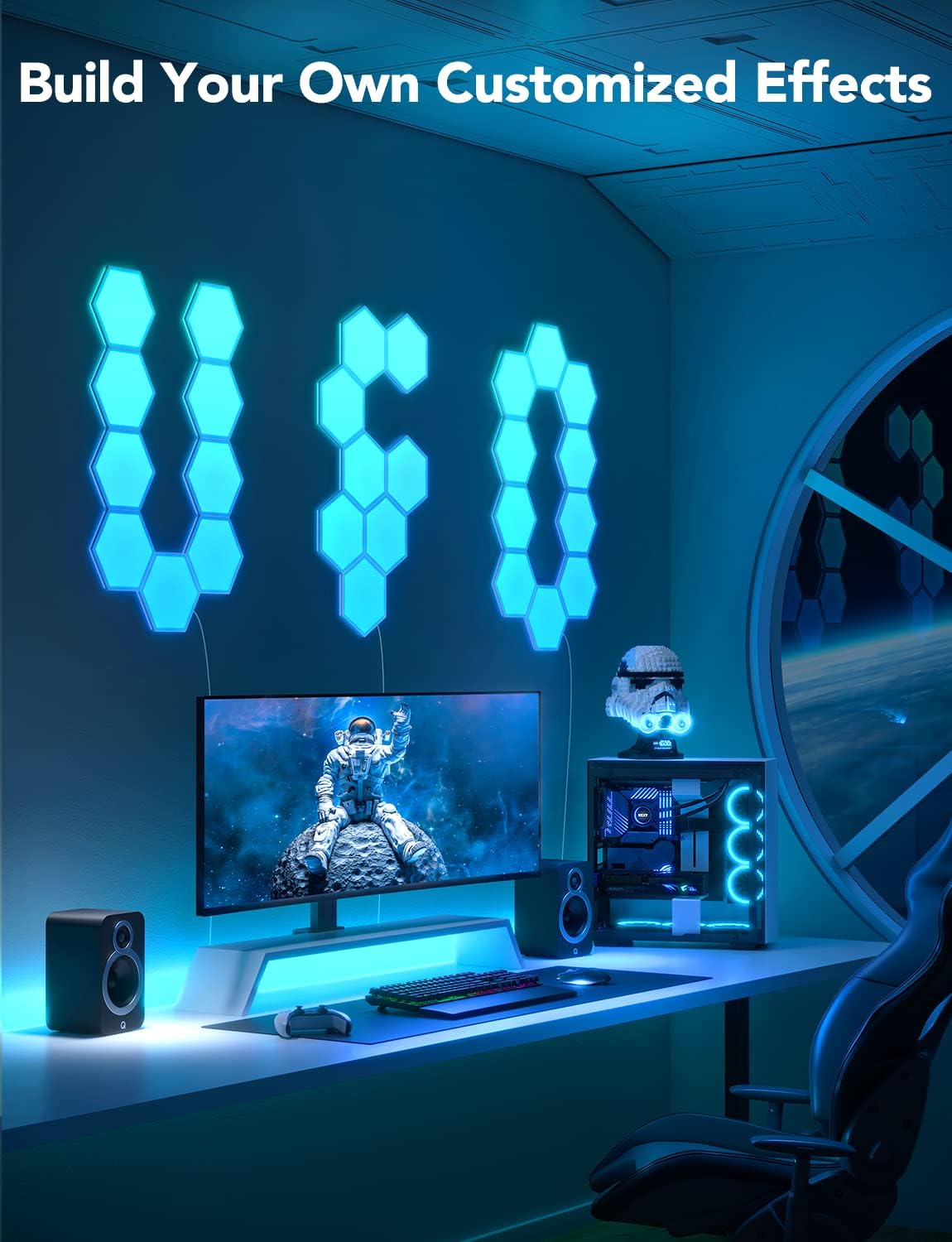 RGBIC Hexagon LED Wall Lights
