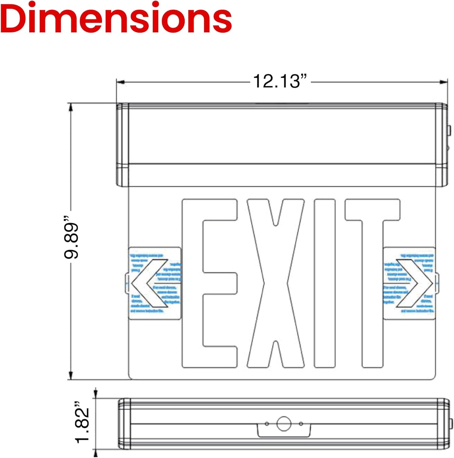 2-Pack LED Emergency Exit Lights